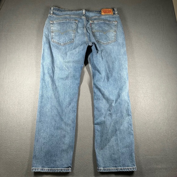 Levis 559 Relaxed Straight Fit Jeans Mens 36x30 Medium Wash Denim Jeans Baggy - Picture 14 of 16